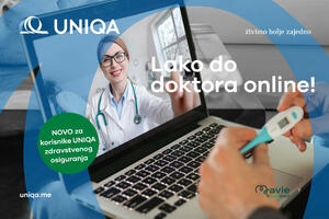 Uz UNIQA osiguranje, lako do doktora online