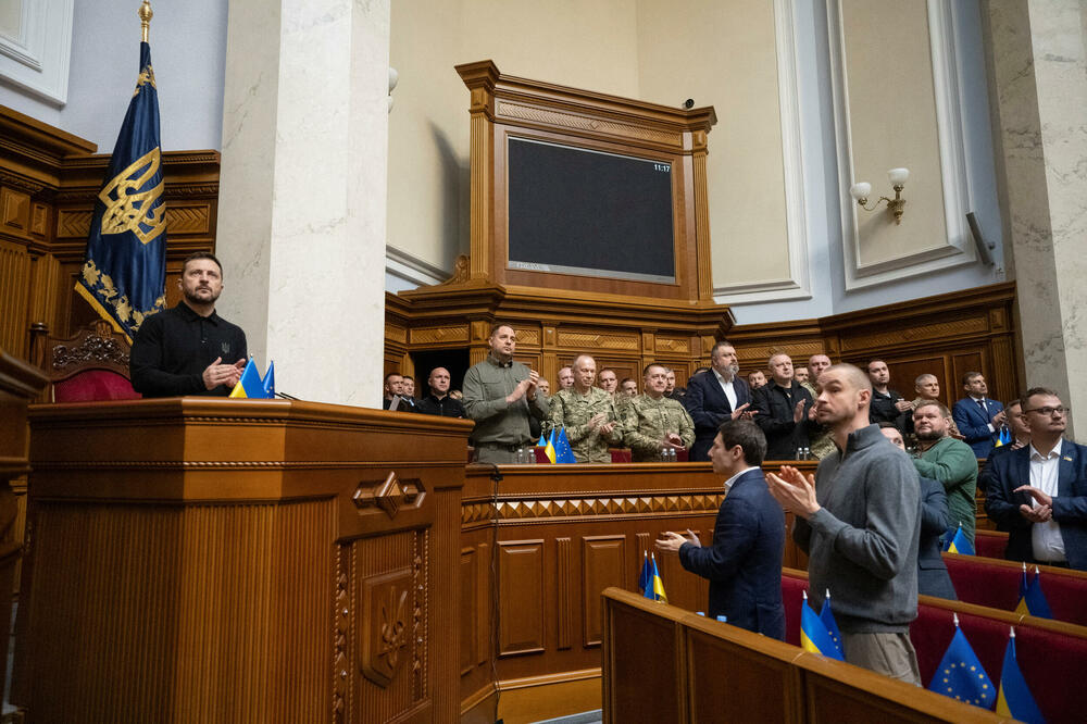 Zelenski juče predočio plan ukrajinskim poslanicima, Foto: Rojters