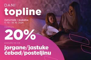 Dani topline u Okovu: Popusti na jorgane, jastuke, posteljinu i...