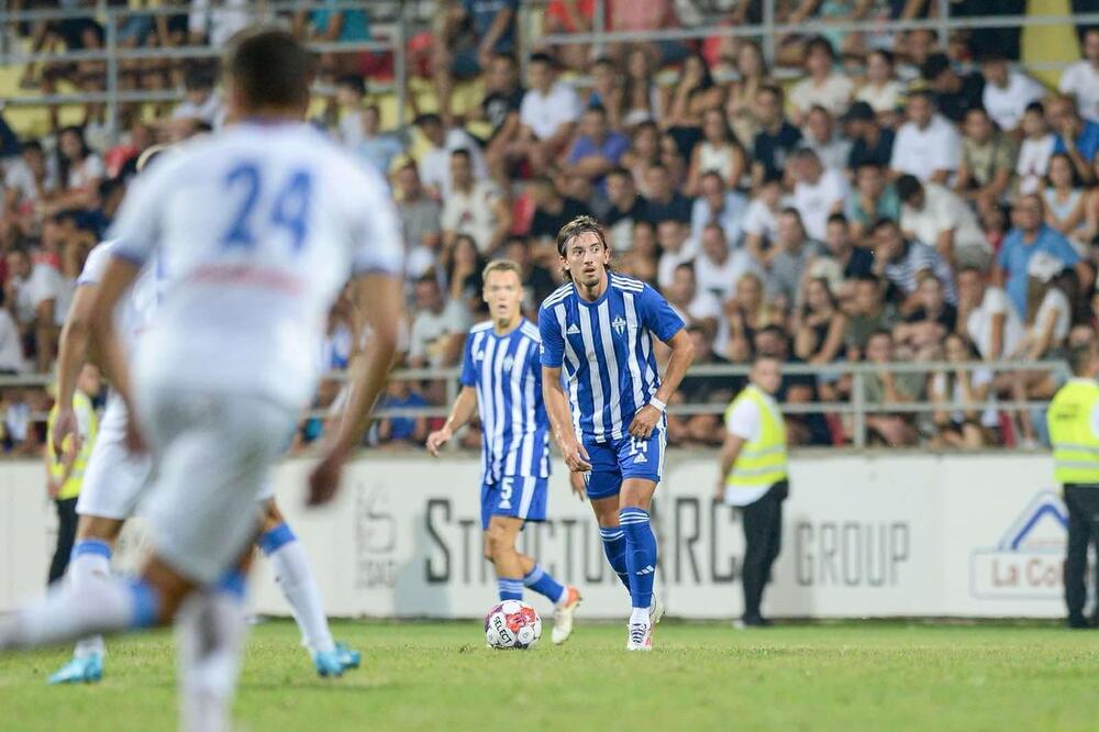 Oprez protiv Arsenala: Miloš Brnović, reprezentativac iz redova Budućnosti, Foto: FKB