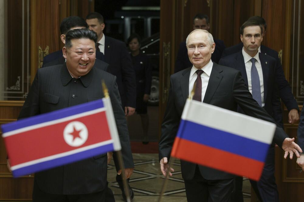 Kim i Putin u Pjongjangu u junu ove godine, Foto: REUTERS