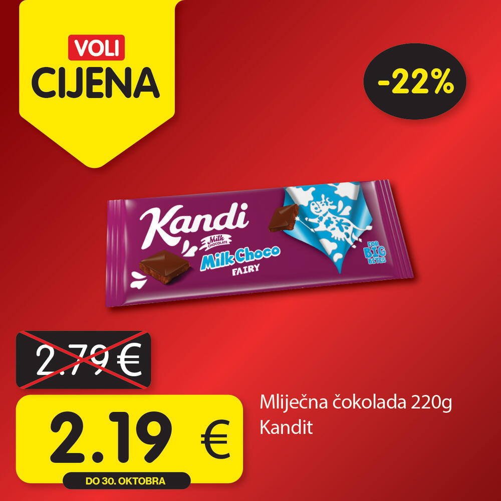 <p>Širok izbor proizvoda po najpovoljnijim cijenama na tržištu u svim Voli i Naš diskont marketima.</p>