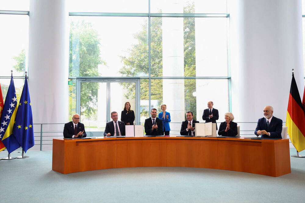 Šolc je 14. oktobra bio domaćin desetog godišnjeg samita Berlinskog procesa, Foto: Rojters