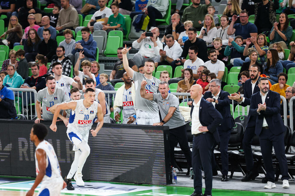 Slavlje "plavo-bijelih" u Ljubljani, Foto: Cedevita Olimpija/Ales Fevzer