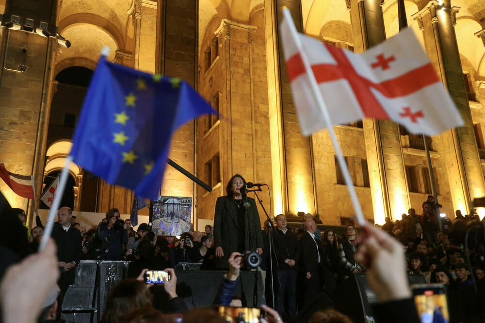 Sa protesta u Tbilisiju u ponedjeljak