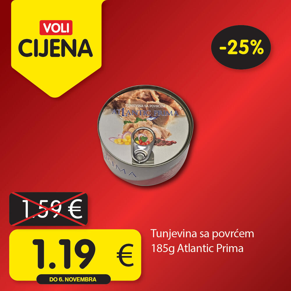 <p>Širok izbor proizvoda po najpovoljnijim cijenama na tržištu u svim Voli i Naš diskont marketima.</p>