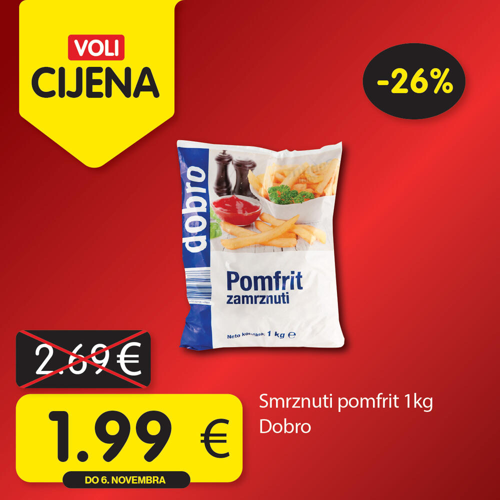 <p>Širok izbor proizvoda po najpovoljnijim cijenama na tržištu u svim Voli i Naš diskont marketima.</p>