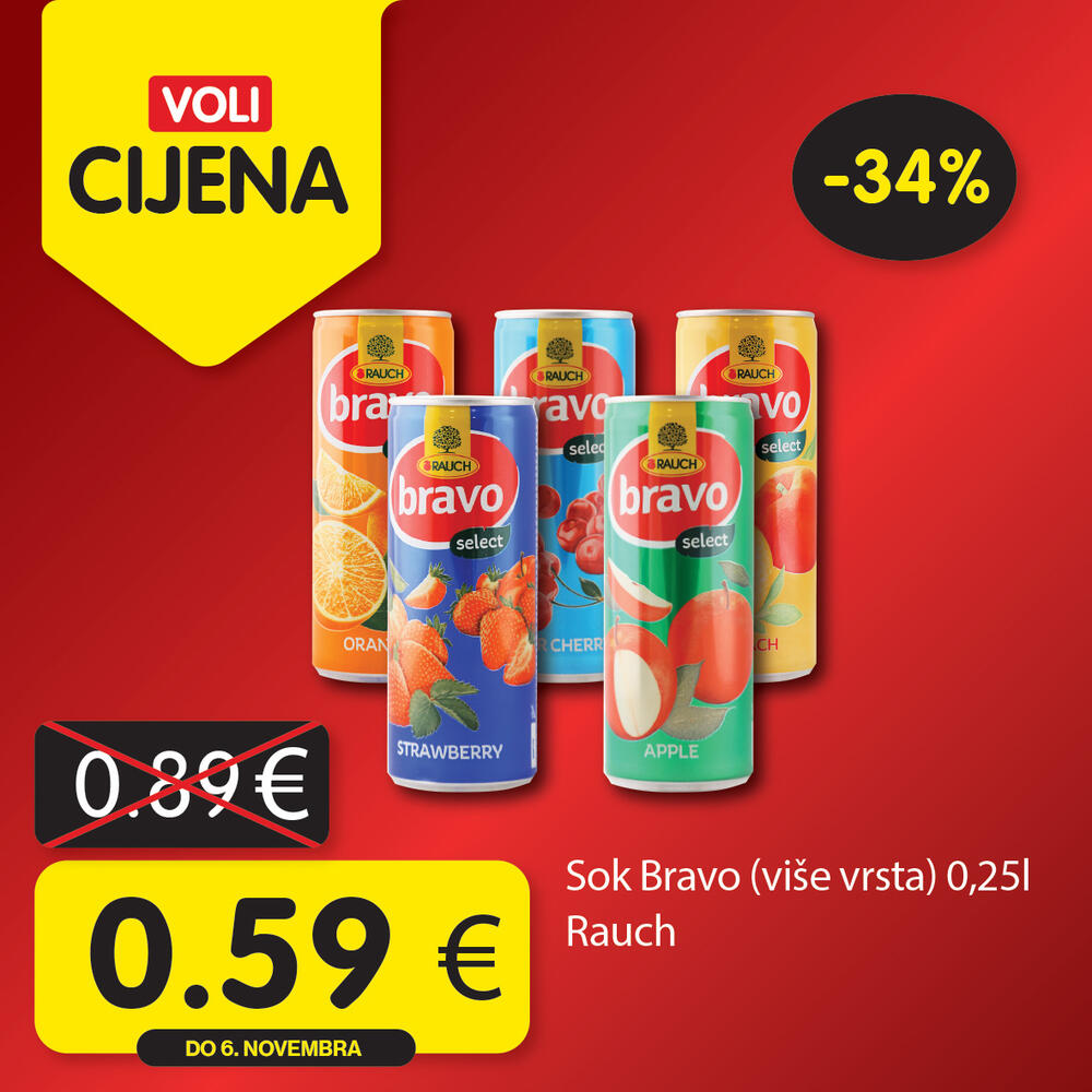 <p>Širok izbor proizvoda po najpovoljnijim cijenama na tržištu u svim Voli i Naš diskont marketima.</p>