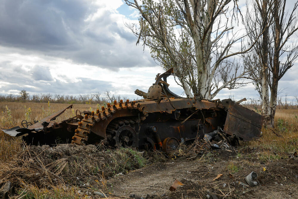 Uništeno oklopno vozilo u Donjeckom regionu, Foto: REUTERS