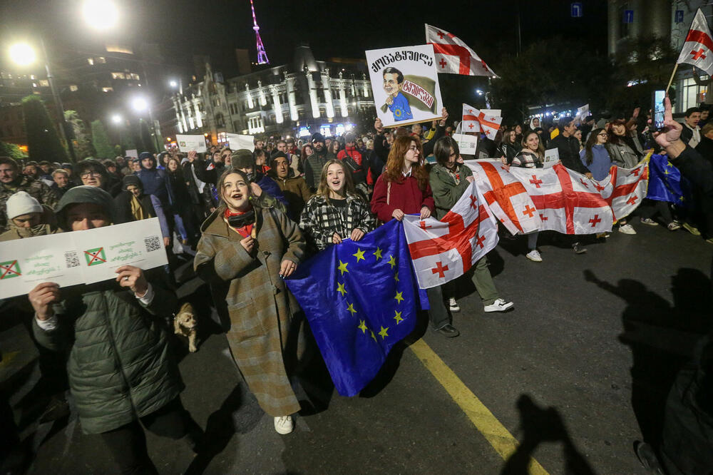 Sa protesta u Tbilisiju, Foto: Reuters