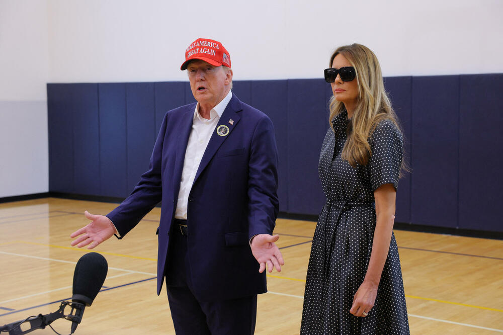 Donald i Melanija Tramp na glasanju, Foto: Reuters