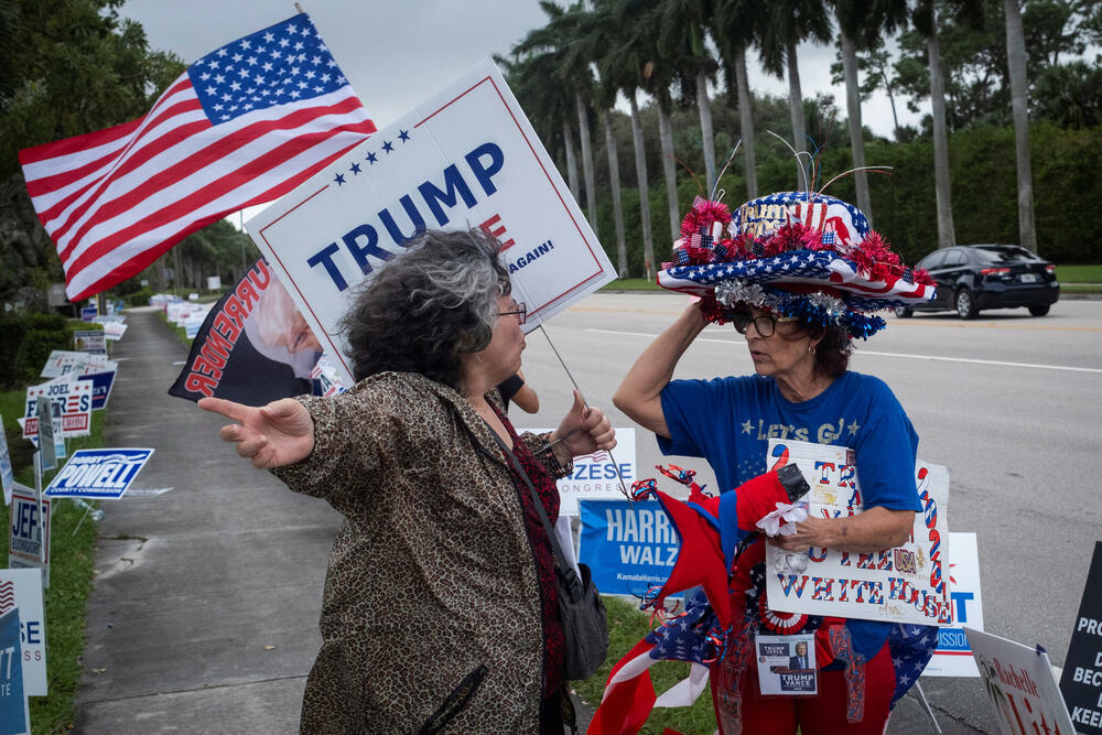 <p>U Sjedinjenim Američkim Državama (SAD) se održavaju predsjednički izbori, na kojima su kandidati - Kamala Haris iz Demokratske partije i Donald Tramp iz Republikanske partije</p>  <p>Za pobjedu je potrebno 270 elektorskih glasova</p>  <p>Rezultati anketa pokazuju da su kandidati skoro izjednačeni</p>  <p>Potpredsjednički kandidat Kamale Haris je Tim Volc, a Donalda Trampa - Džej di Vens</p>  <p>Sva dešavanja pratite uživo na portalu Vijesti</p>