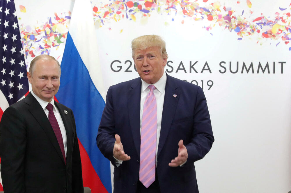 Susret Putina i Trampa na marginama samita G20 u Osaki 2019. godine, Foto: Reuters