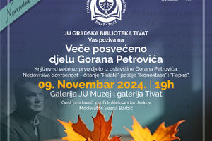 Veče posvećeno djelu Gorana Petrovića