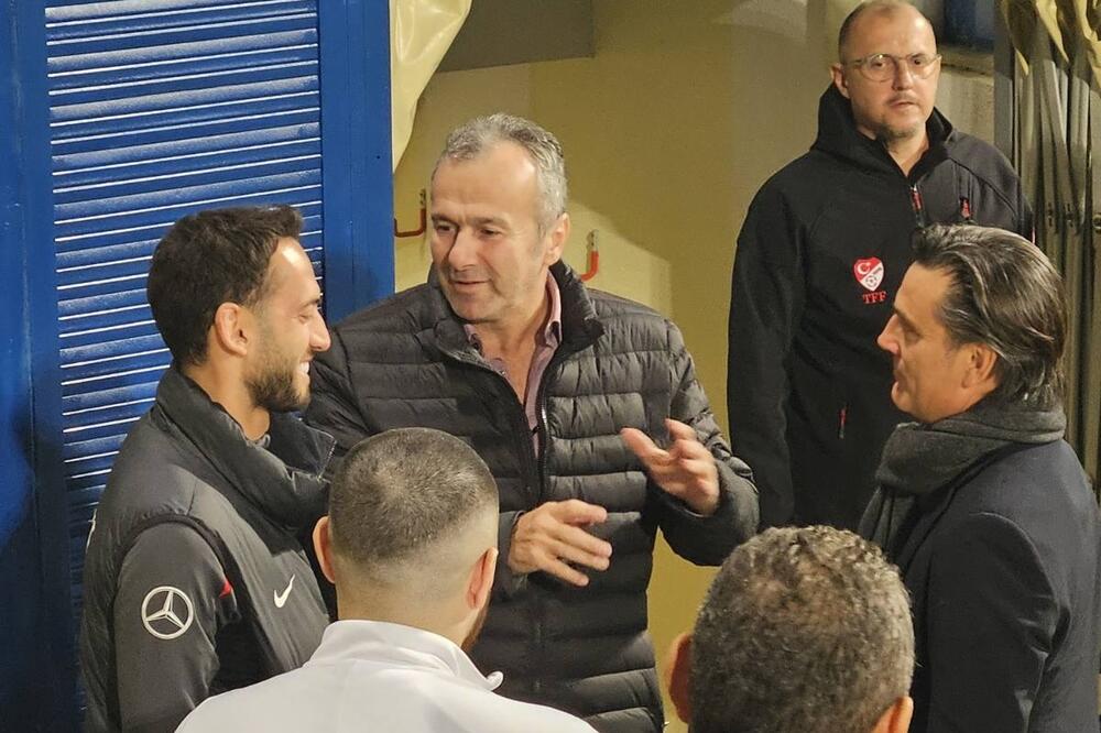 Čalhanoglu, Savićević i Montela, Foto: Privatna arhiva