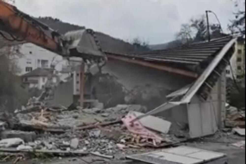 Objekat srušen juče, Foto: Opština Bijelo Polje