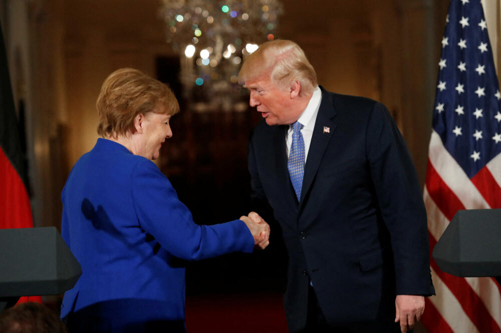 Merkel i Tramp, Foto: Reuters