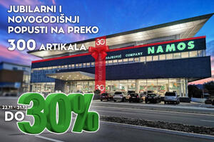 Namos - jubilarni i novogodišnji popusti -30% na preko 300 artikala