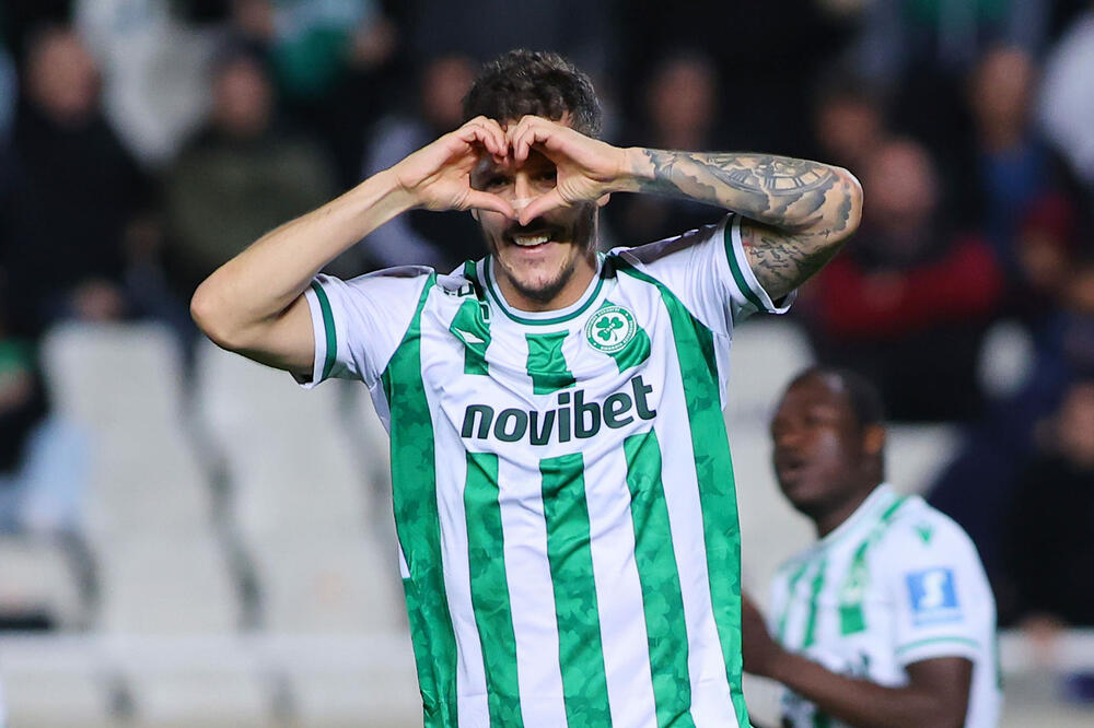 Jovetić slavi gol protiv Apolona, Foto: OMONOIA FC/Facebook