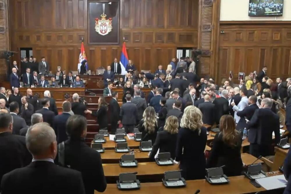 Detalj iz Skupštine Srbije, Foto: Screenshot/Youtube