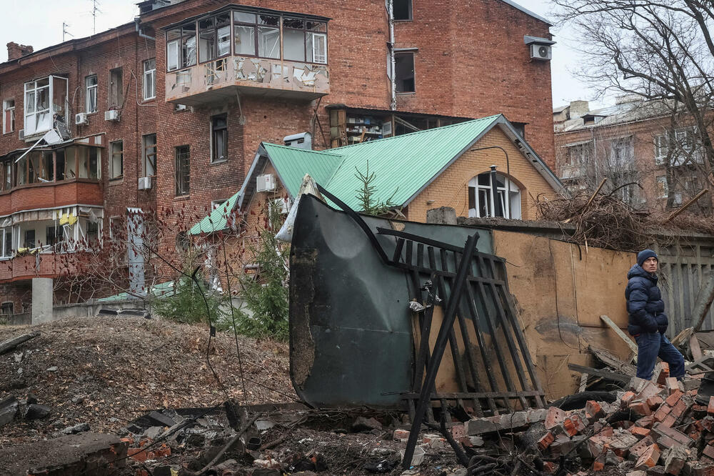 Detalj nakon ruskog napada na Harkov, Foto: Reuters