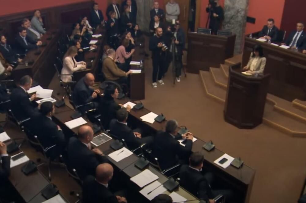 Detalj iz gruzijskog parlamenta, Foto: Screenshot/TV Vijesti