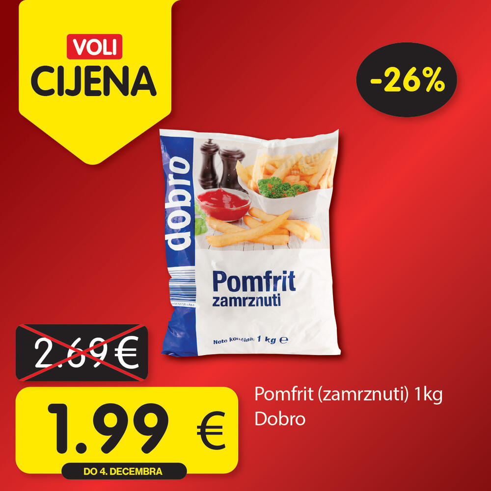 <p><em>Posjetite neki od VOLI ili Naš diskont marketa i pronađite proizvode koje volite po specijalno niskim cijenama.</em></p>