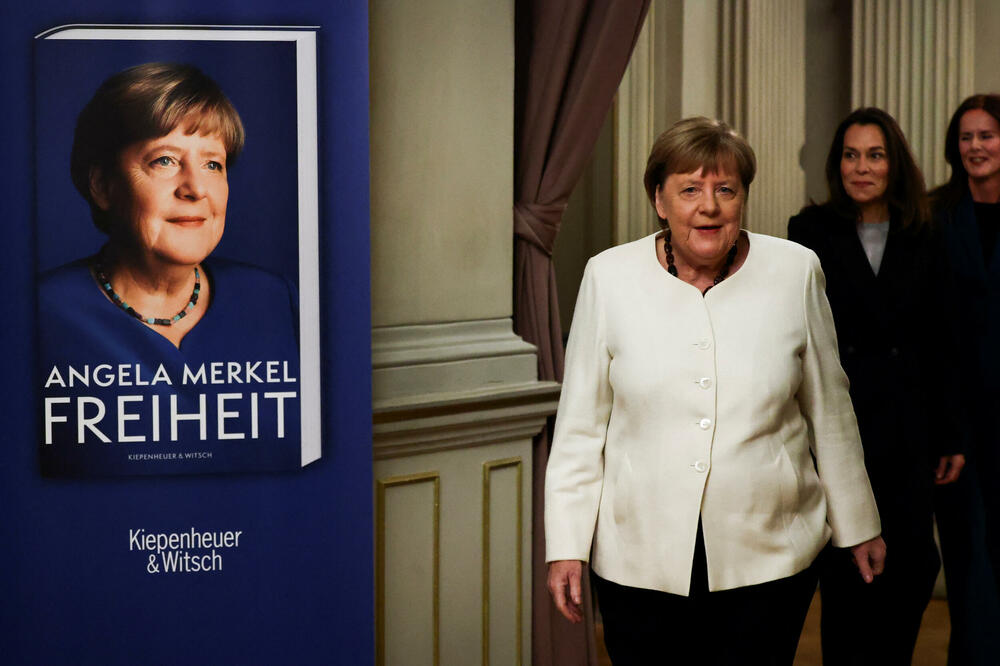 Angela Merkel na predstavljanju memoara u utorak u Berlinu, Foto: REUTERS