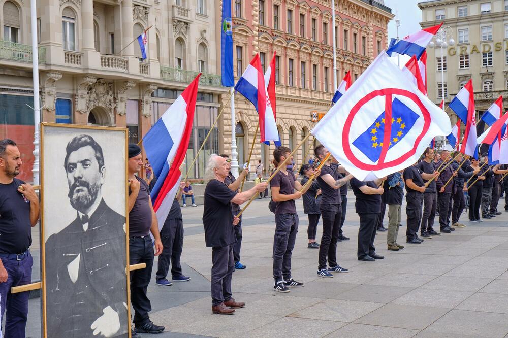 Skup hrvatskih desničara u Zagrebu