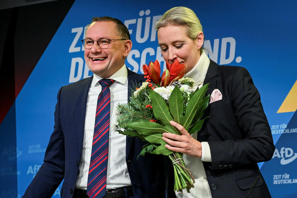 Kopredsjednik AfD Tino Krupala i Vajdel, Foto: Reuters