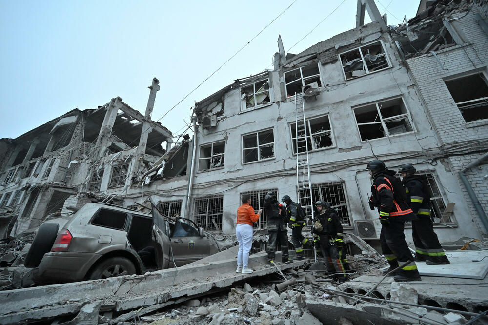 Detalj iz Zaporožja nakon ruskog bombardovanja, Foto: REUTERS