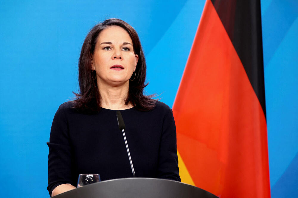 Analena Berbok na konferenciji u Berlinu, Foto: Reuters