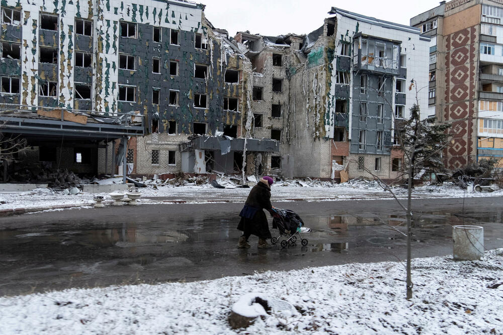 Zgrada uništena u ruskom napadu na grad Pokrovsk u Donjeckoj oblasti, Foto: Reuters