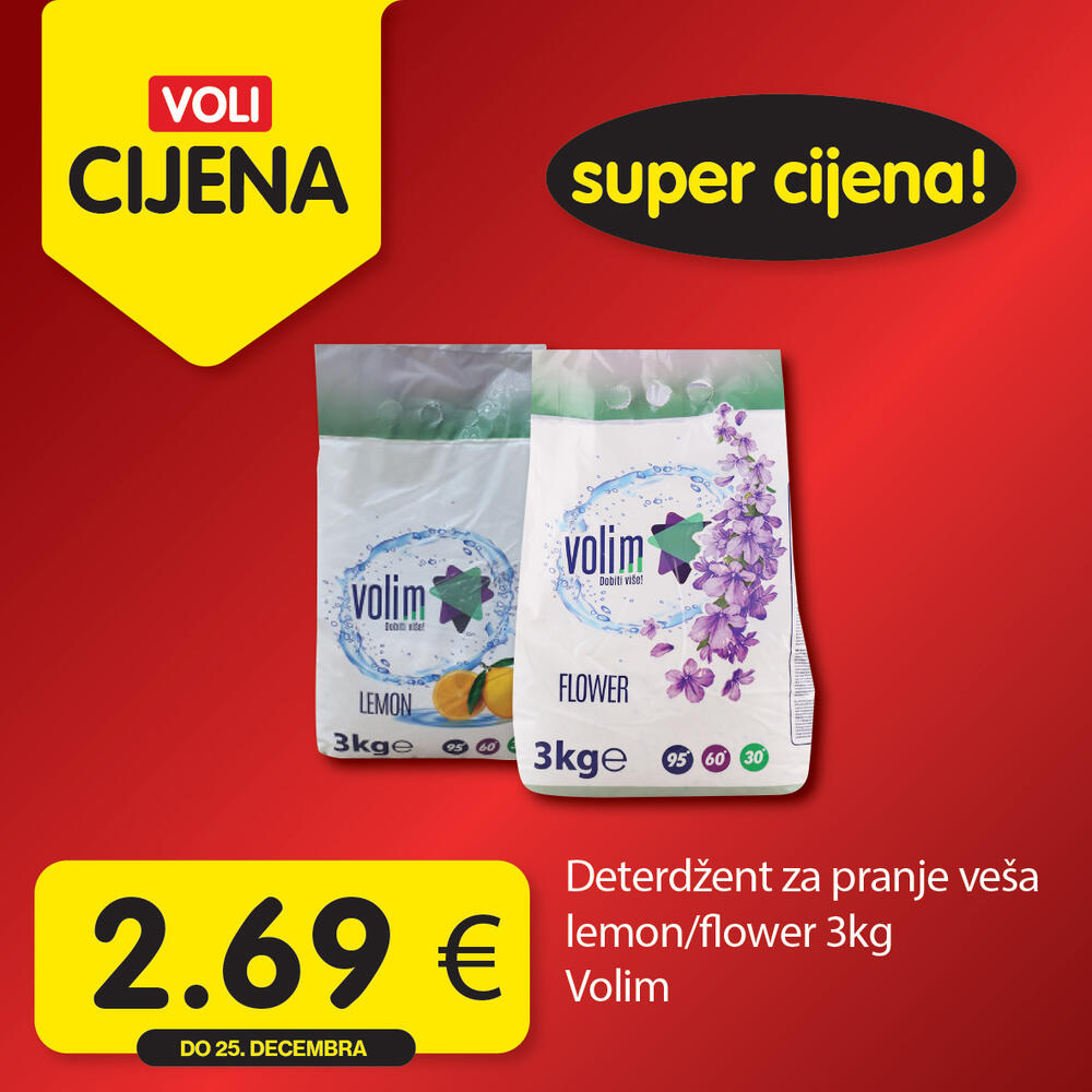 <p><em>Atraktivni proizvodi uz najpovoljnije cijene na tržištu, dostupni u svim Voli i Naš diskont marketima.</em></p>