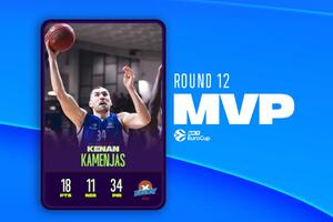 Dabl-dabl Kamenjaš MVP 12. kola Evrokupa