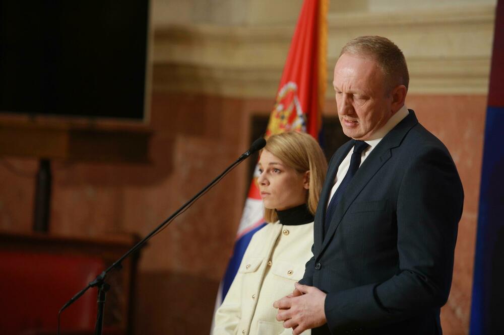 Đilas na konferenciji za novinare povodom incidenta, Foto: BETAPHOTO