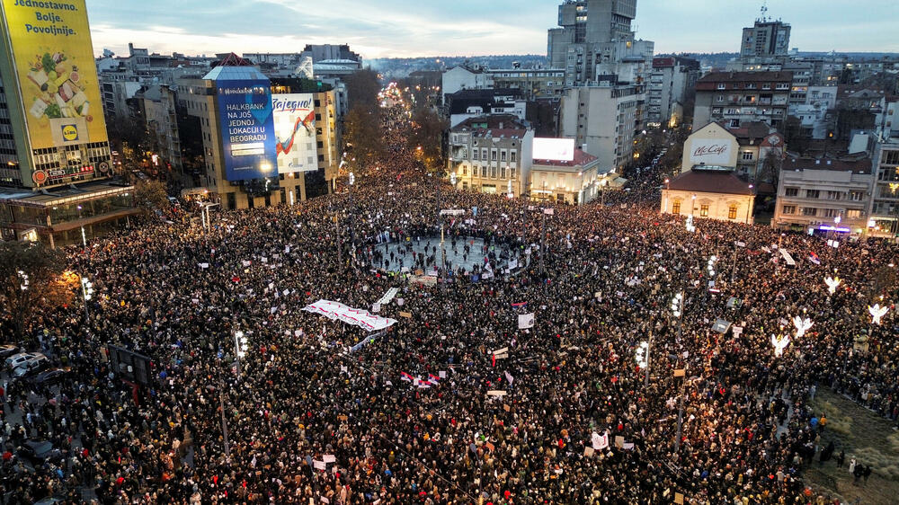 Protesti u Beogradu 22. decembra