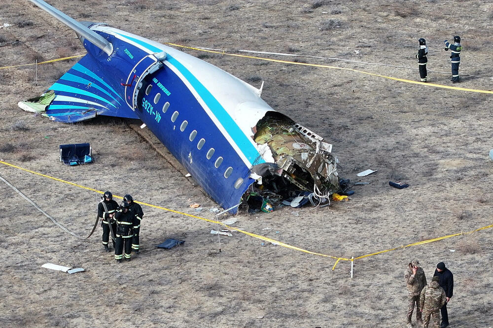 Avion se srušio u blizini grada Aktau u Kazahstanu, Foto: Rojters