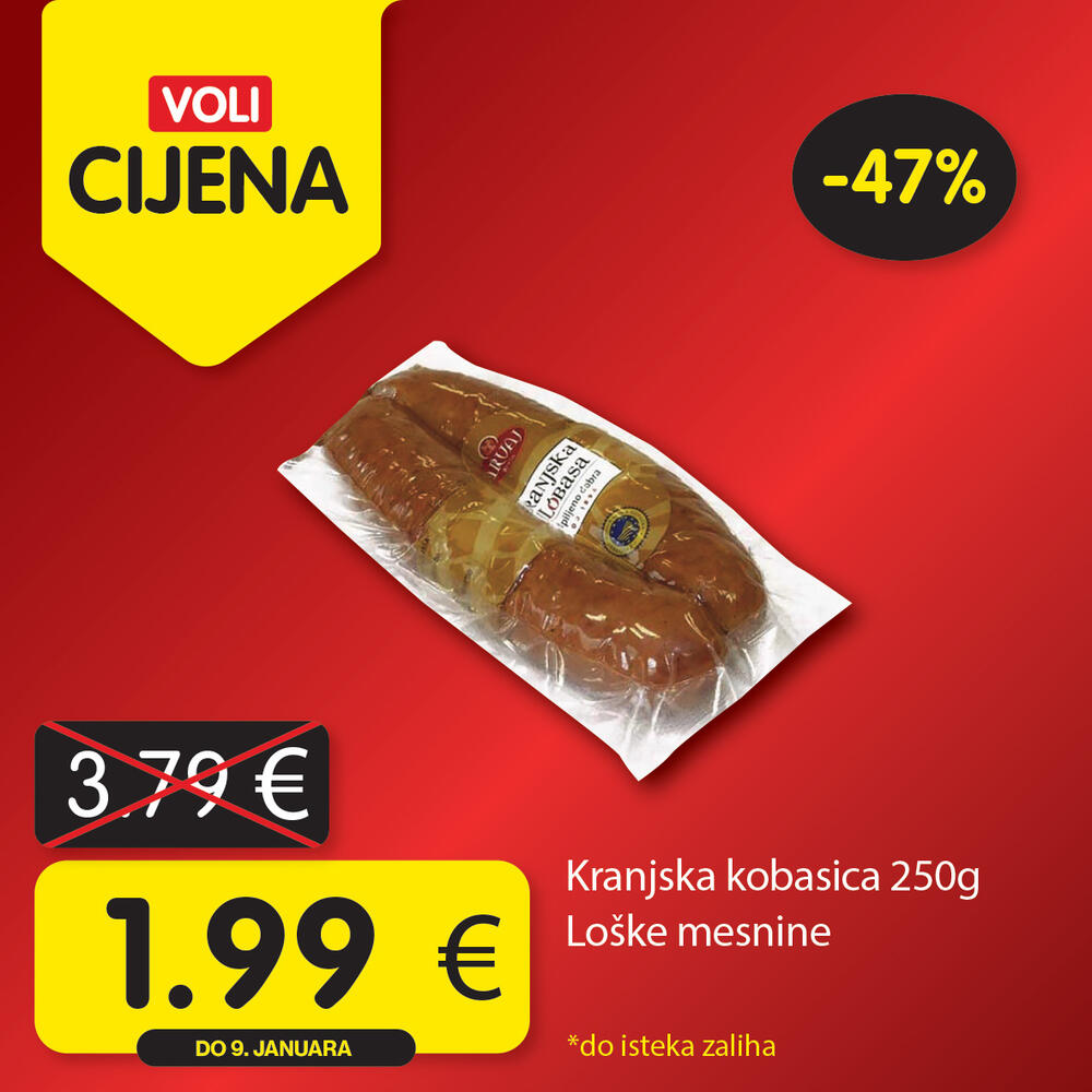 <p>Uživajte u opuštenoj trgovini jer Voli štedi vaš kućni budžet! Obratite pažnju na nove Voli cijene u svim VOLI i Naš diskont marketima.</p>