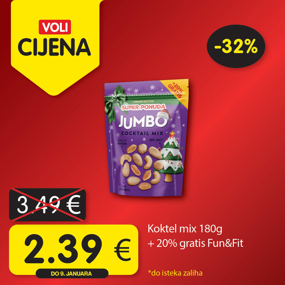 <p>Uživajte u opuštenoj trgovini jer Voli štedi vaš kućni budžet! Obratite pažnju na nove Voli cijene u svim VOLI i Naš diskont marketima.</p>