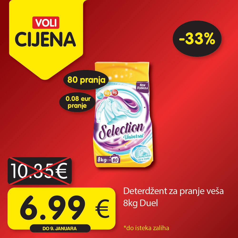 <p>Uživajte u opuštenoj trgovini jer Voli štedi vaš kućni budžet! Obratite pažnju na nove Voli cijene u svim VOLI i Naš diskont marketima.</p>