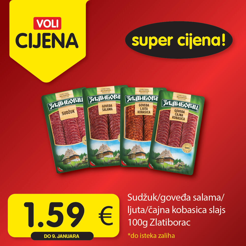 <p>Uživajte u opuštenoj trgovini jer Voli štedi vaš kućni budžet! Obratite pažnju na nove Voli cijene u svim VOLI i Naš diskont marketima.</p>