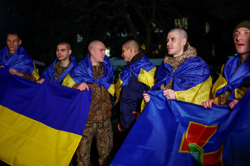 Ukrajinski vojnici nakon razmjene, Foto: Reuters