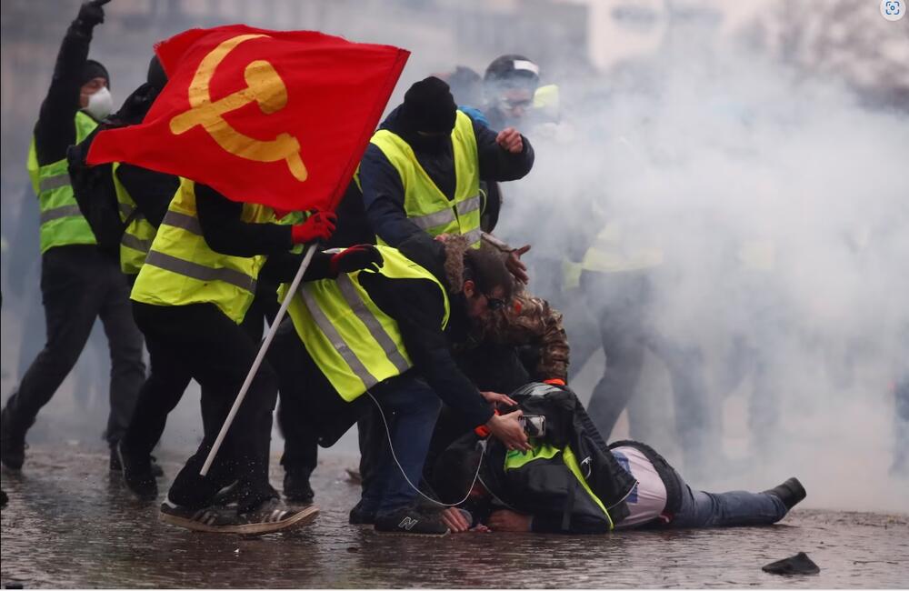 Sa protesta zutih prsluka u jnuaru 2019. u Parizu