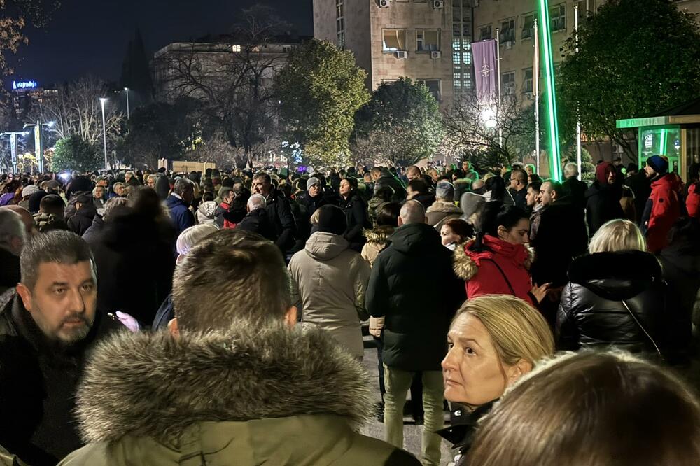 Detalj sa protesta, Foto: Boris Pejović