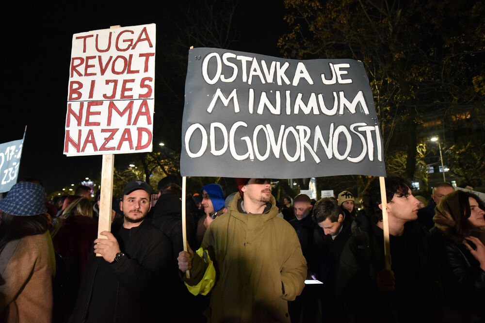 Sa protesta održanog u nedjelju u Podgorici, Foto: Boris Pejović