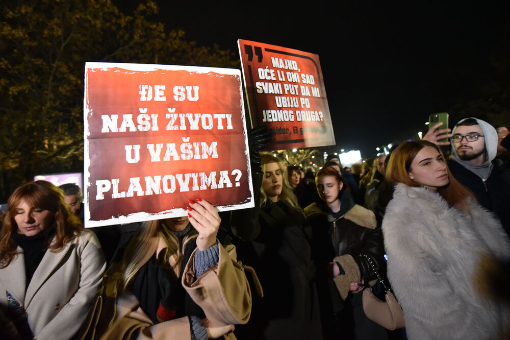 Detalj sa prethodnog protesta, Foto: Boris Pejović