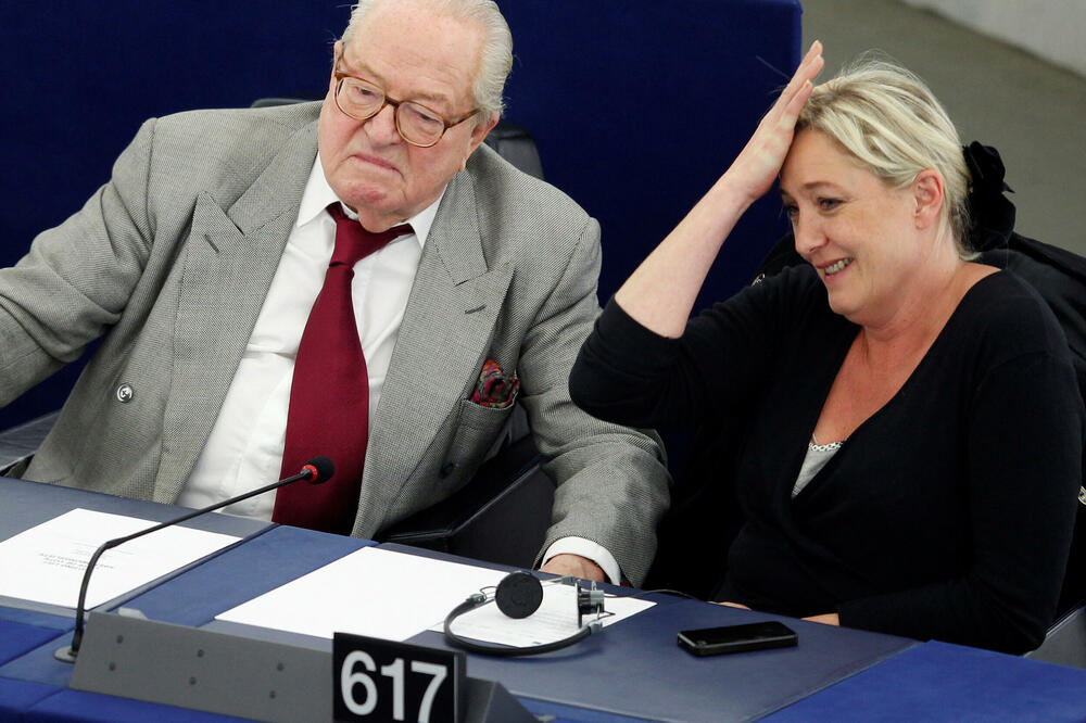 Žan-Mari le Pen sa kćerkom Marin le Pen, Foto: Reuters