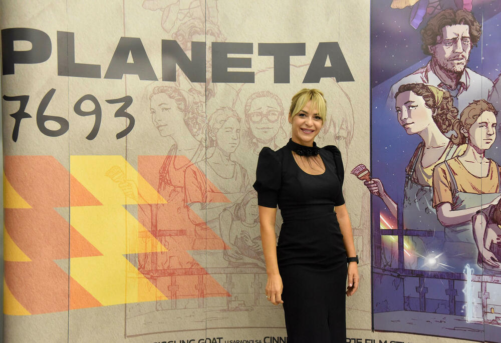 Ivona Čović Jaćimović na premijeri film 'Planeta 7693' u kojem je glumila