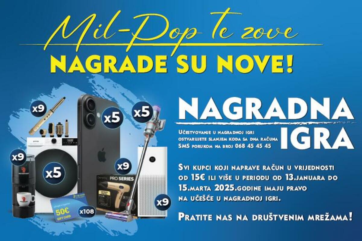 Mil Pop te zove, nagrade su nove!